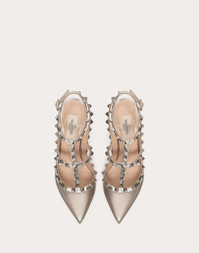 ROCKSTUD METALLIC ANKLE STRAP PUMP 100 MM - Image 4